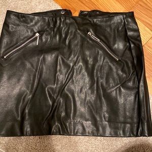 Divided (bought from h&m) black leather skirt
